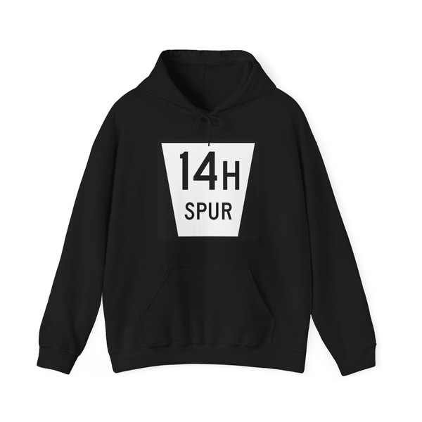 N SPUR 14H (Nebraska) (Road Sign) Hoodie