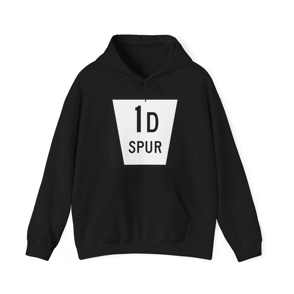 N SPUR 1D (Nebraska) (Road Sign) Hoodie