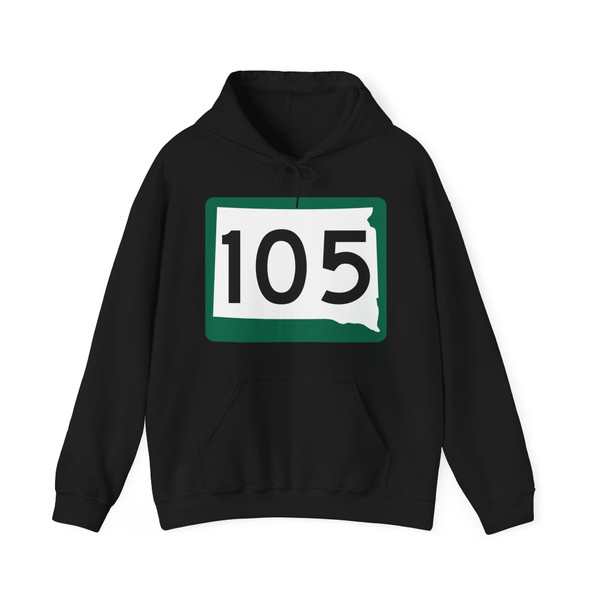 SD 105 (South Dakota) (Road Sign) Hoodie