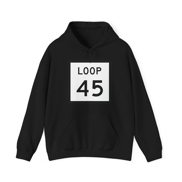 Texas Loop 45 (Texas) (Road Sign) Hoodie