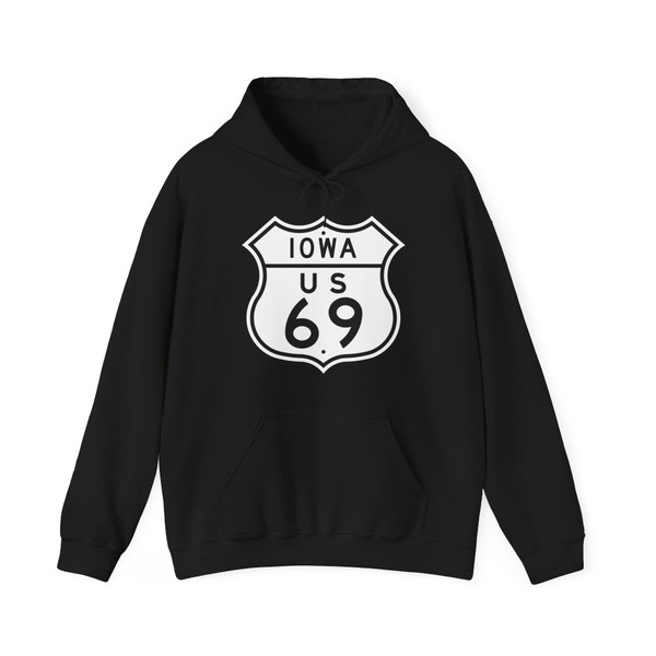 US 69 Iowa 1948 (Iowa) (Road Sign) Hoodie