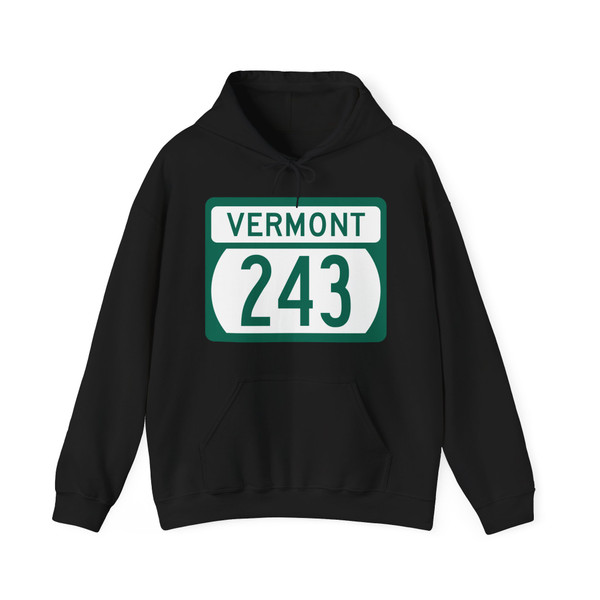 Vermont 243 (Vermont) (Road Sign) Hoodie