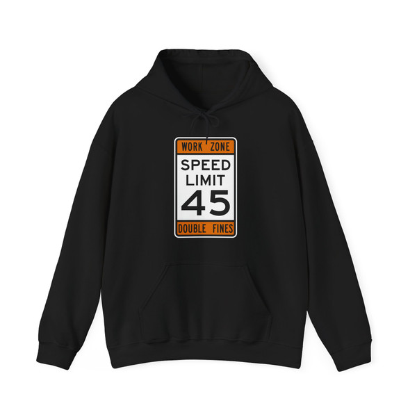 WORK ZONE SPEED LIMIT MUTCD-AK R2-100 (Alaska) (Road Sign) Hoodie