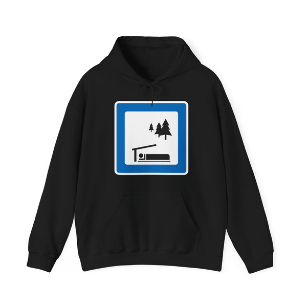 Denmark road sign M117 (Denmark) (Road Sign) Hoodie