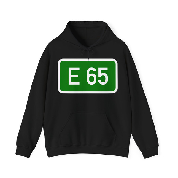 E65-HUN (Hungary) (Road Sign) Hoodie