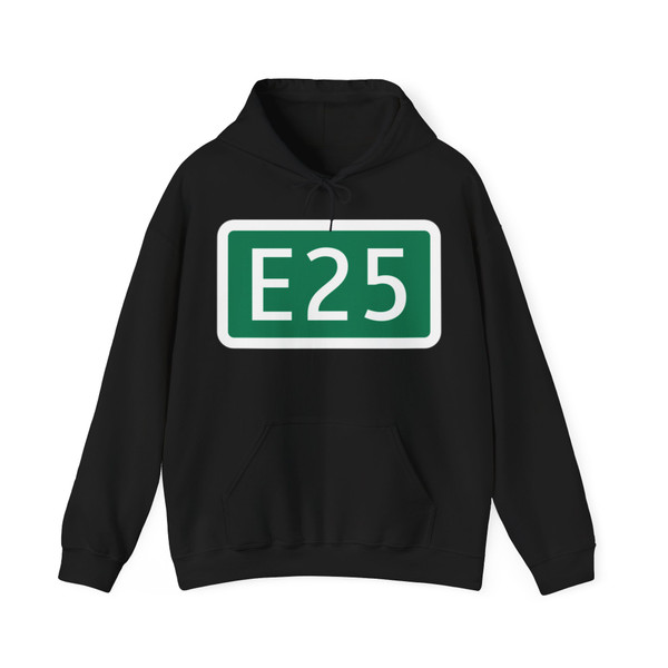 E25-SUI (Switzerland) (Road Sign) Hoodie