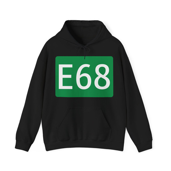 E68-AT (Austria) (Road Sign) Hoodie