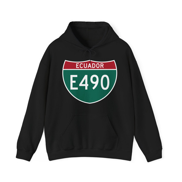 Ecuador E490 (Ecuador) (Road Sign) Hoodie