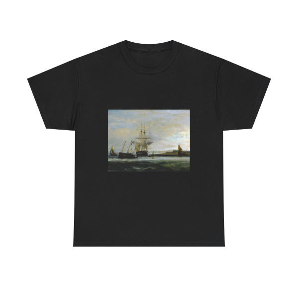 Attributed to George Chambers (1803-1840) Off the South Coast - Oil on Panel - T-Shirt