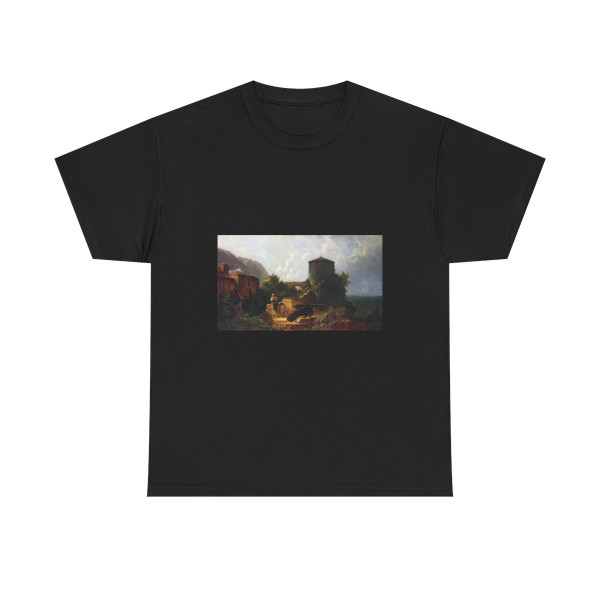Carl Spitzweg (1808-1885) Peace in the land - Oil on Wood c1855-60 - T-Shirt