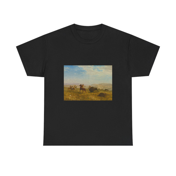 Albert Bierstadt (1830-1902) The Wild West- oil on paper laid down on canvas - T-Shirt