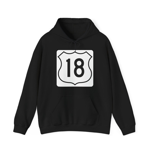 Nova Scotia 18 (Canada) (Road Sign) Hoodie