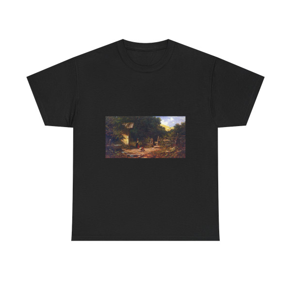 Carl Spitzweg (1808-1885) The Forest Prayer (girl before Forest Chapel) - oil on Board c1870-75 - T-Shirt