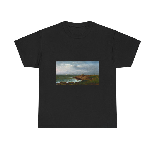 Charles W Knapp (1823-1900) Along the Shore, Narragansett - Oil on Canvas c1880 - T-Shirt
