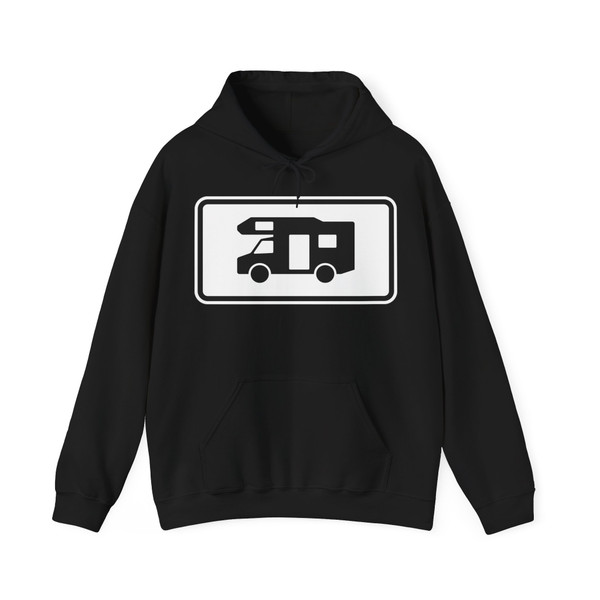 Zusatzzeichen 1010-67 - Wohnmobile 600x330 StVO 2017 (Germany) (Road Sign) Hoodie
