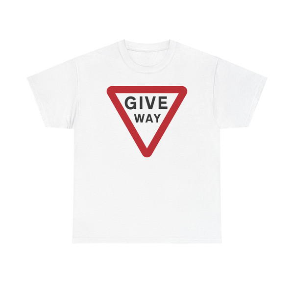 Barbados give way sign (Barbados) (Road Sign) T-Shirt