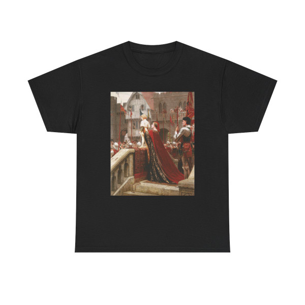 Edmund Blair Leighton (1853-1922) A Little Prince Likely In Time To Bless a Royal Throne - oil on canvas-0 - T-Shirt
