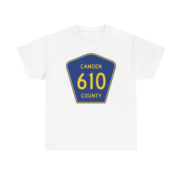 Camden County 610 (New Jersey) (Road Sign) T-Shirt