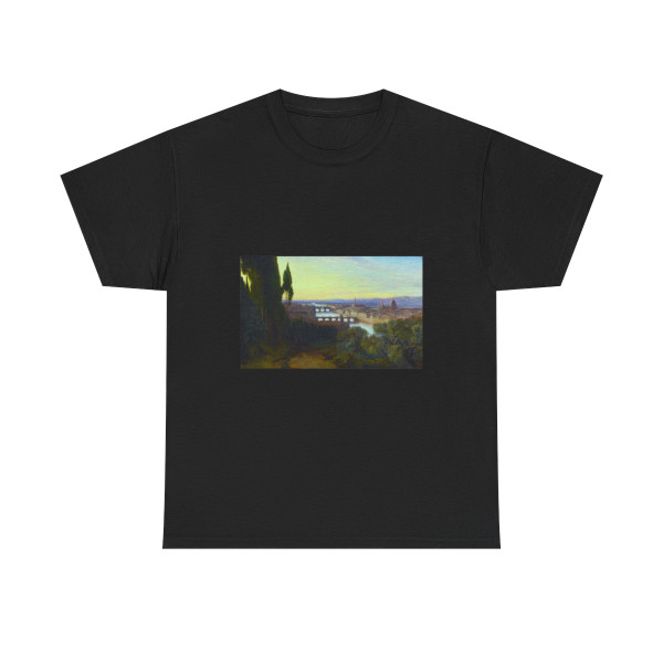Edward Lear (1812-1888) View of Florence from Villa San Firenze, Near San Miniato - Oil on Canvas 1864 - T-Shirt