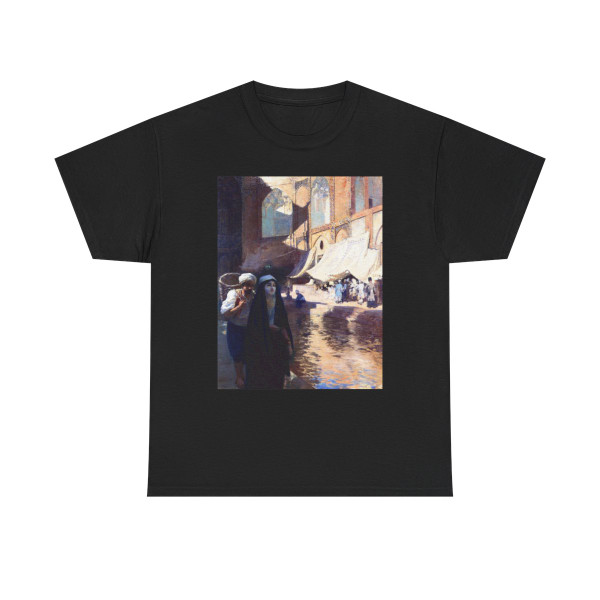 Edwin Lord Weeks (1849-1903) Entrance to the Grand Bazar at Ispahan - oil on canvas c1901 - T-Shirt