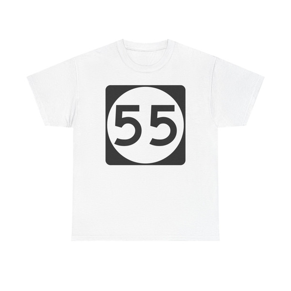 Ellipse sign 55 (United States) (Road Sign) T-Shirt