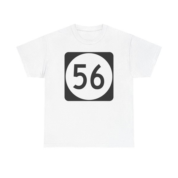 Elongated circle 56 (United States) (Road Sign) T-Shirt
