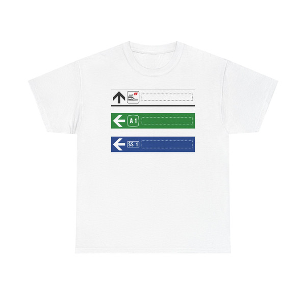 Italian traffic signs - segnale di direzione urbano figura II 248 (Italy) (Road Sign) T-Shirt