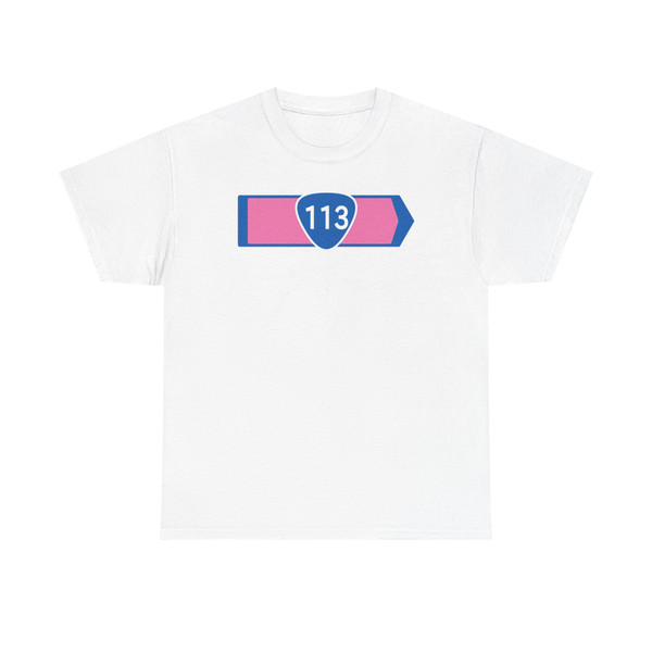 Japanese Road sign 118-B 0113 (Japan) (Road Sign) T-Shirt