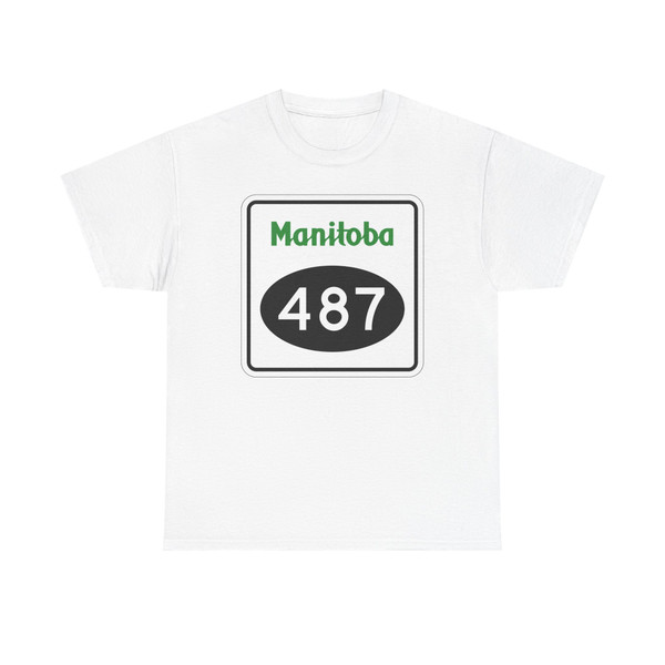 Manitoba secondary 487 (Canada) (Road Sign) T-Shirt