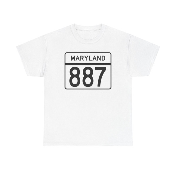 MD Route 887 (Maryland) (Road Sign) T-Shirt