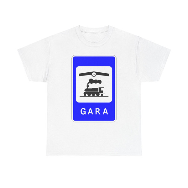 Moldova road sign 5.11 (Moldova) (Road Sign) T-Shirt