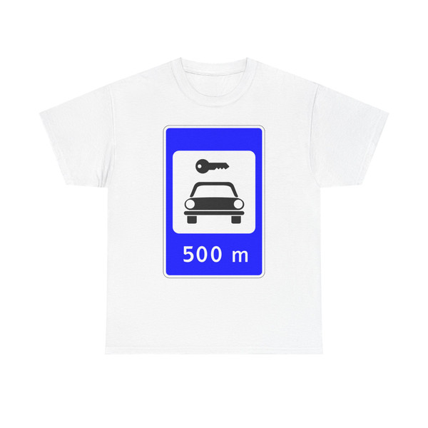 Moldova road sign 5.9  (Moldova) (Road Sign) T-Shirt