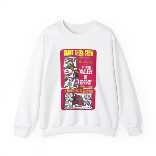 DR. TERROR'S GALLERY OF HORRORS + THE WIZARD OF MARS 1967 Movie Poster - Crewneck Sweatshirt
