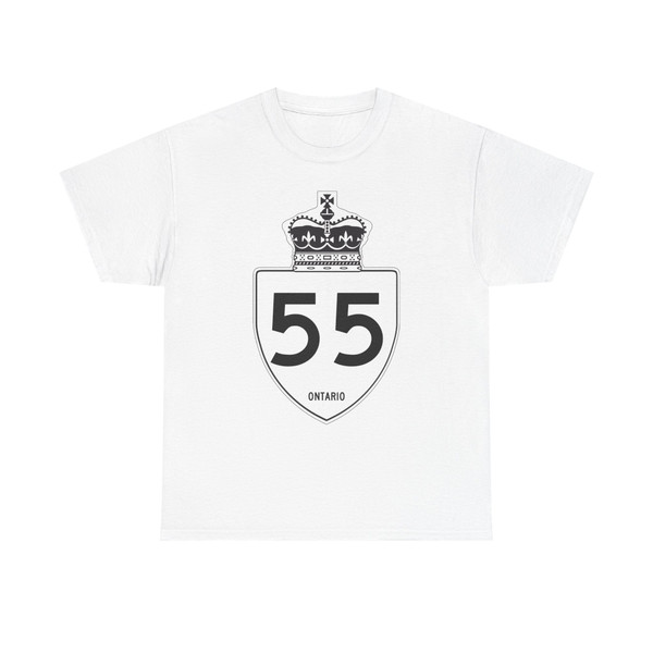 Ontario 55 (Canada) (Road Sign) T-Shirt