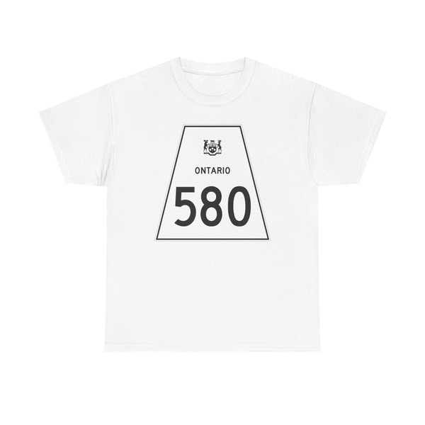Ontario Highway 580 (Canada) (Road Sign) T-Shirt