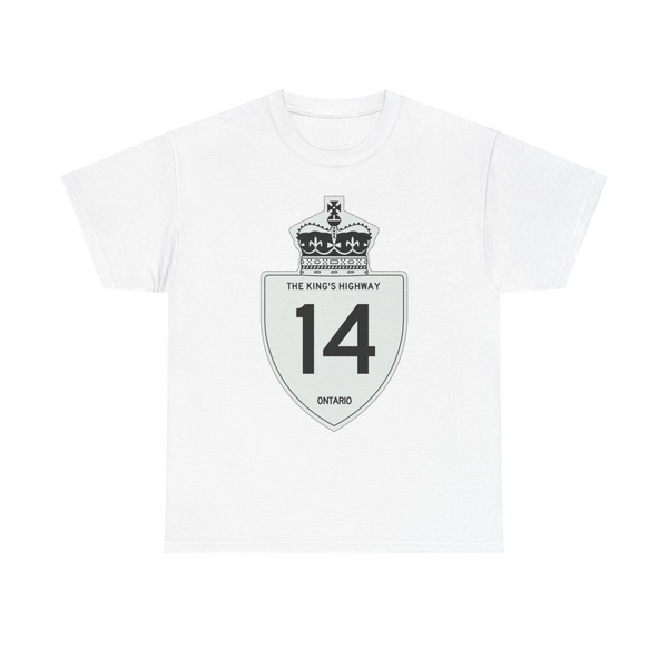 Ontario Kings Highway 14 (Canada) (Road Sign) T-Shirt