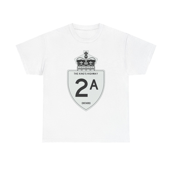 Ontario Kings Highway 2A (Canada) (Road Sign) T-Shirt