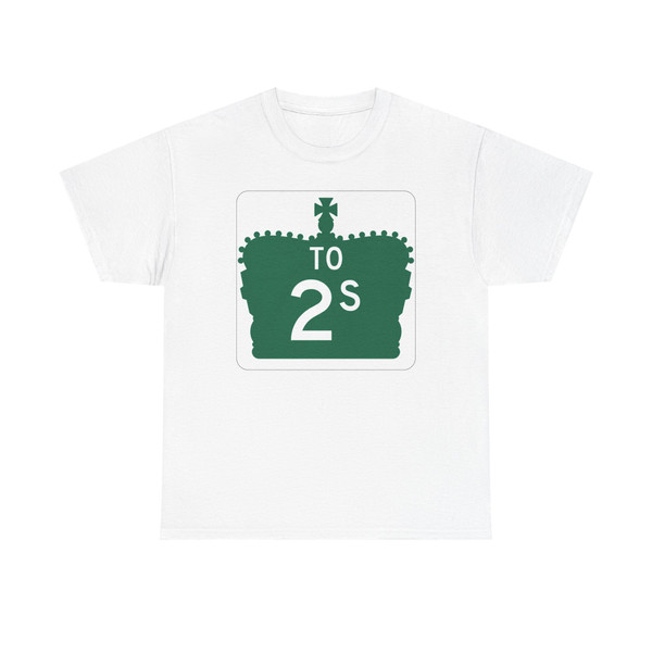 Ontario To 2S crown (Canada) (Road Sign) T-Shirt