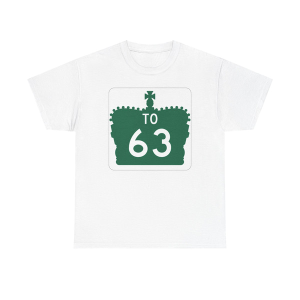 Ontario To 63 crown (Canada) (Road Sign) T-Shirt