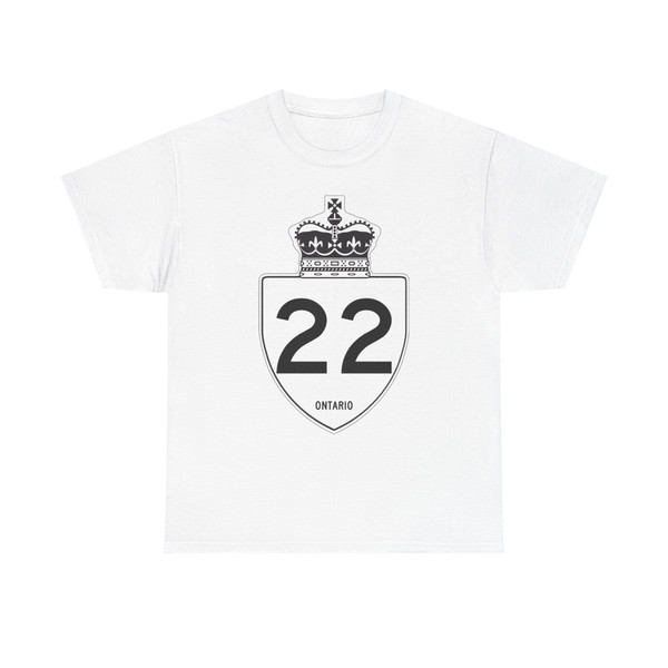 Ontario 22 (Canada) (Road Sign) T-Shirt