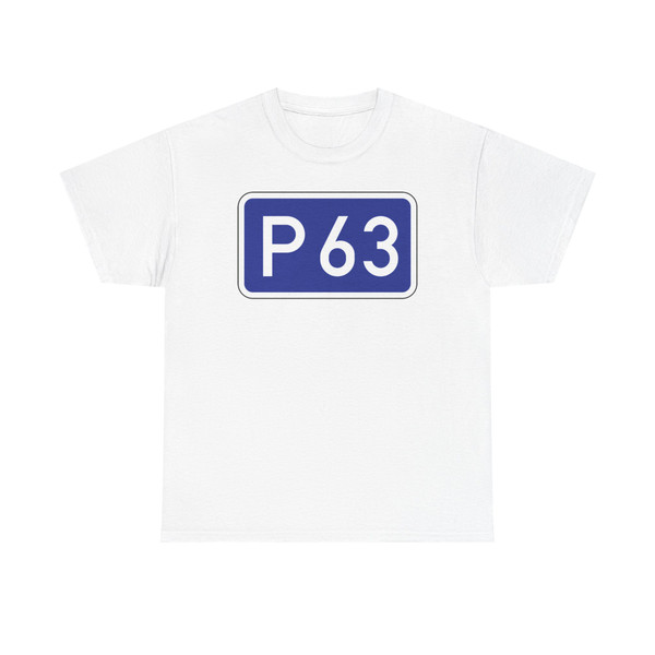 P63-LV (Latvia) (Road Sign) T-Shirt