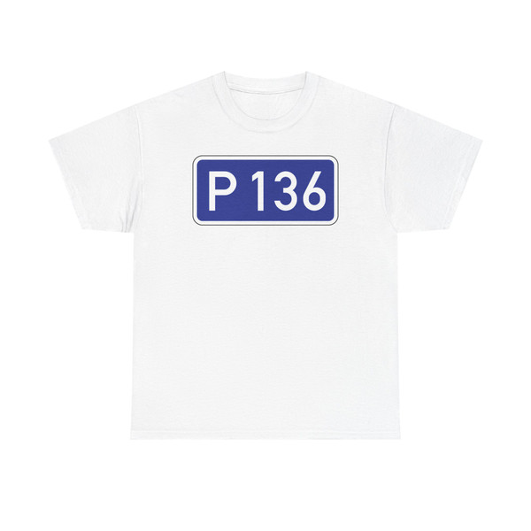 P136-LV (Latvia) (Road Sign) T-Shirt