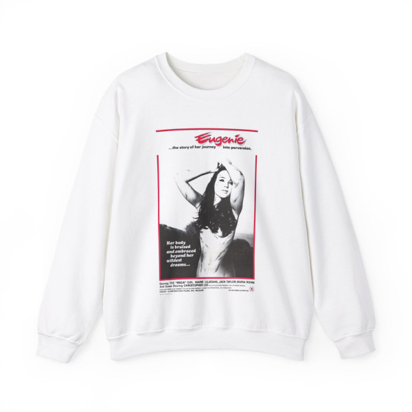 EUGENIE THE STORY OF HER JOURNEY INTO PERVERSION 1970 Movie Poster - Crewneck Sweatshirt