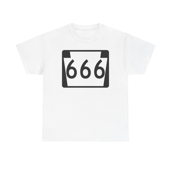 PA-666 (Pennsylvania) (Road Sign) T-Shirt