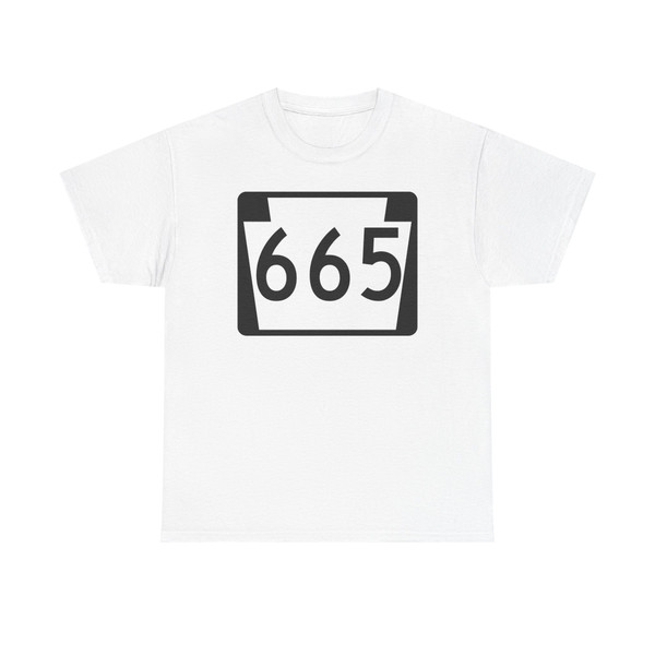 PA-665 (Pennsylvania) (Road Sign) T-Shirt