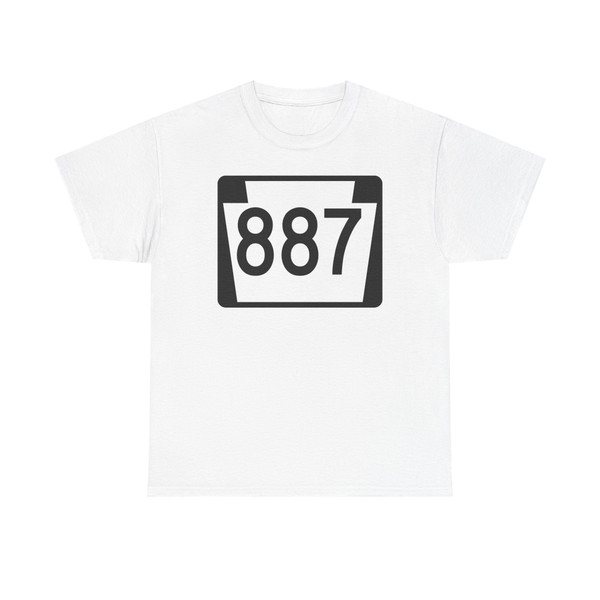 PA-887 (Pennsylvania) (Road Sign) T-Shirt