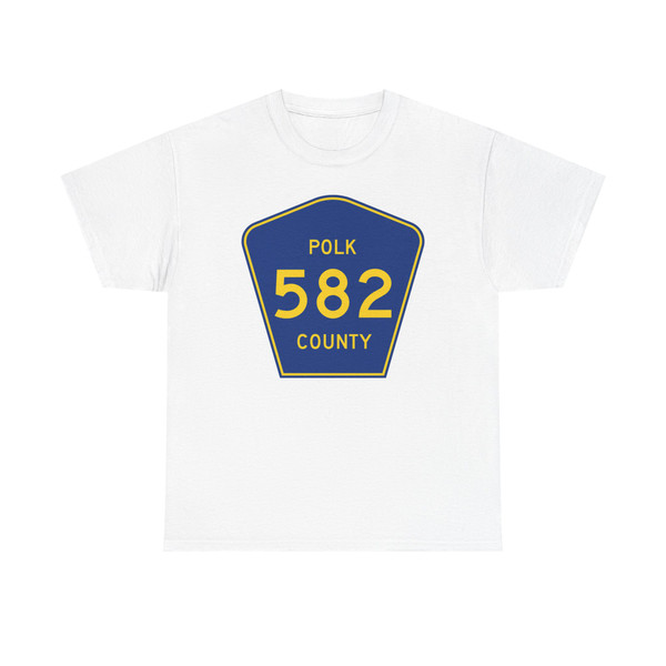 Polk County 582 (Florida) (Road Sign) T-Shirt