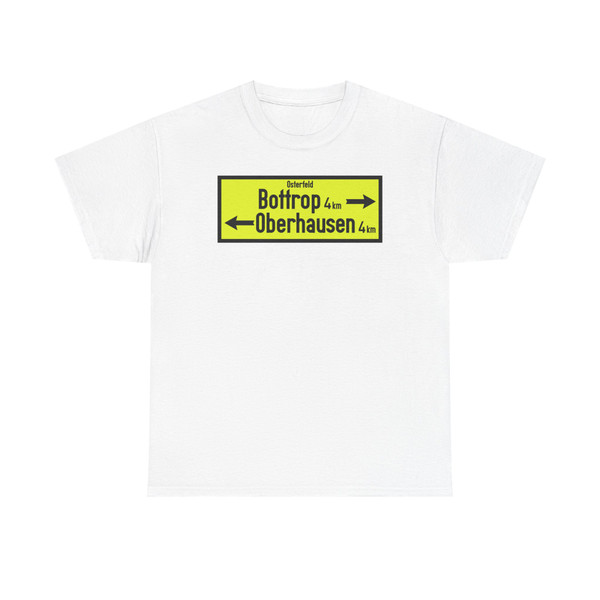 Polizeikostengesetz - Richtungsbezeichnung im Landgebiet 1929 (Germany) (Road Sign) T-Shirt