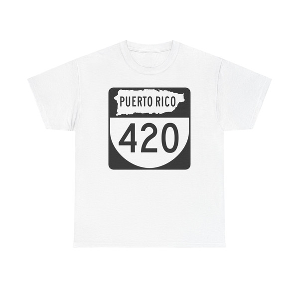 PR old 420 (Puerto Rico) (Road Sign) T-Shirt