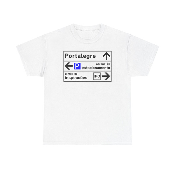 Portugal road sign J3b-d (Portugal) (Road Sign) T-Shirt